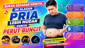 Tidak Hanya Karena Makan Banyak, Ini Penyebab Perut Buncit pada Pria