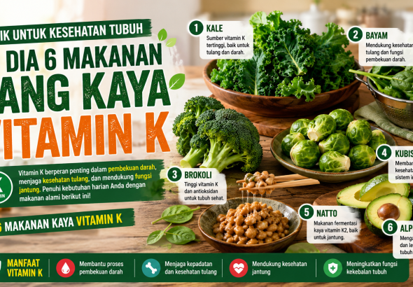 Kenali 6 Makanan Tinggi Vitamin K yang Menawarkan Banyak Manfaat Kesehatan