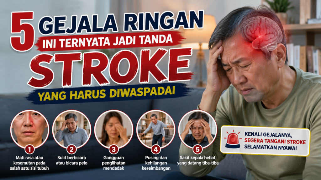 Waspada Sebelum Terlambat, Kenali 5 Gejala Stroke yang Kerap Terlewatkan