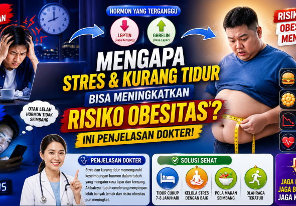Bukan Cuma Makan Berlebihan, Stres dan Kurang Tidur Juga Bisa Sebabkan Obesitas