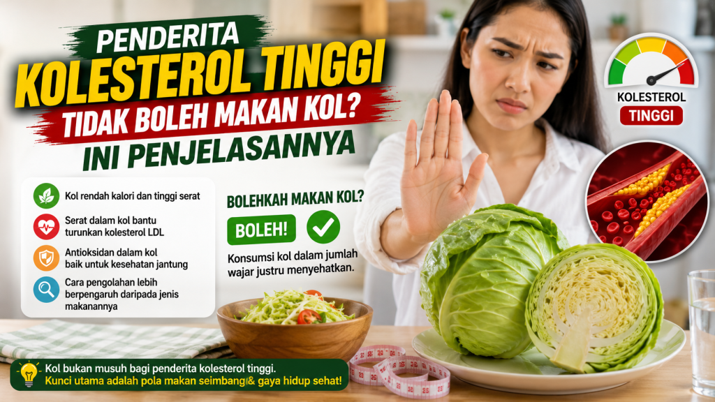 Kolesterol Tinggi dan Sayur Kol, Apakah Aman Dikonsumsi?