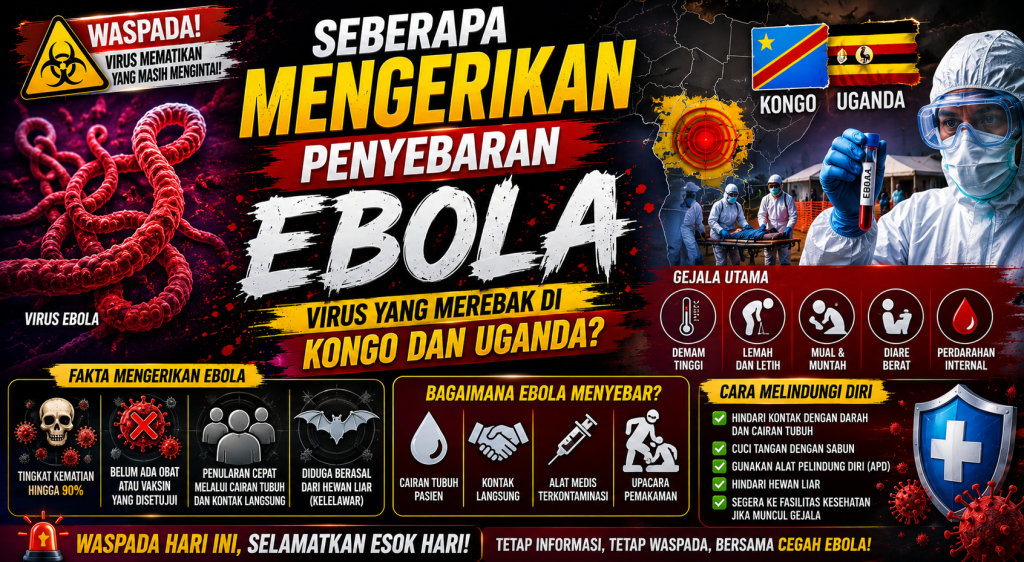 Wabah Ebola di Kongo dan Uganda Meluas, Ini Fakta yang Perlu Diketahui