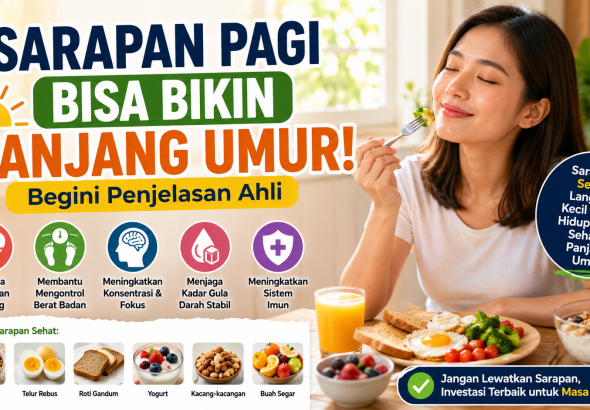 Ahli Ungkap Alasan Sarapan Pagi Bisa Membantu Menjaga Umur Panjang