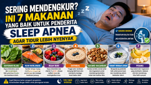 Sleep Apnea dan Mendengkur? Konsumsi 7 Makanan Sehat Ini