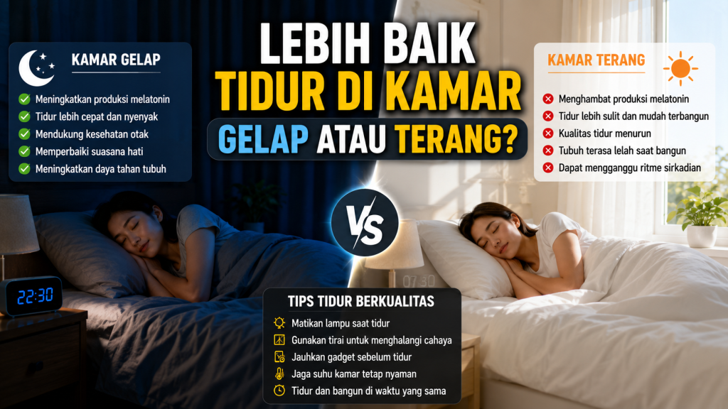 Rahasia Tidur Berkualitas Ternyata Dimulai dari Pencahayaan Kamar