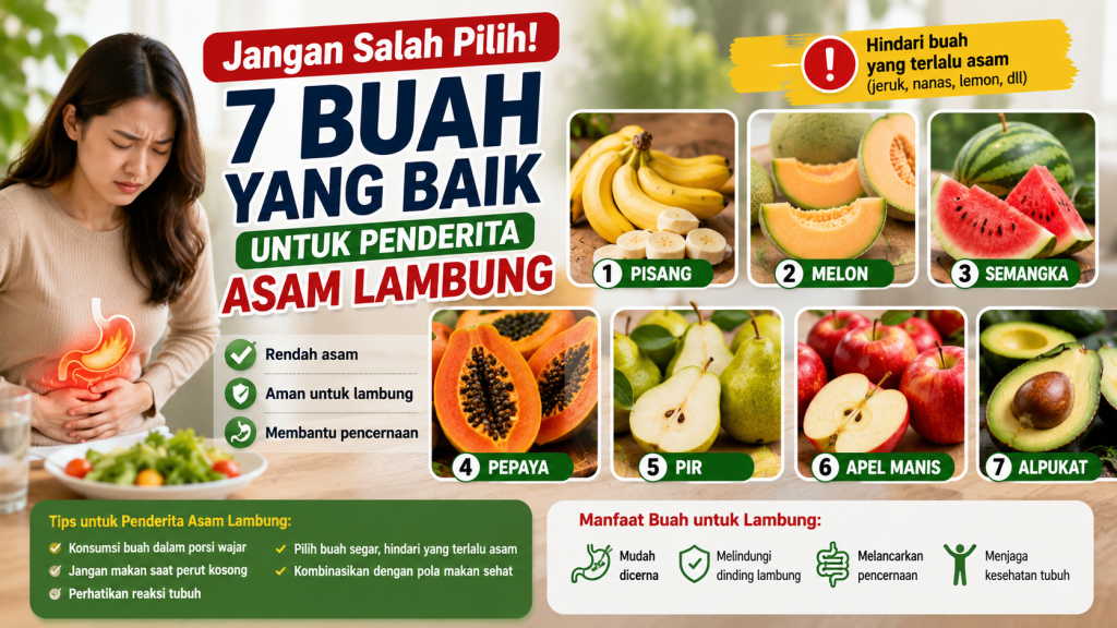 Ingin Lambung Lebih Nyaman? Pilih Buah yang Tepat