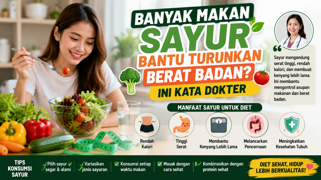 Ingin Cepat Kurus? Ketahui Fakta tentang Konsumsi Sayur Menurut Dokter