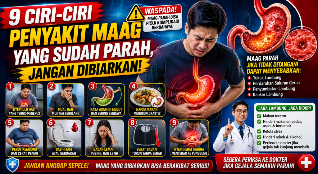 Maag Parah Bisa Memicu Komplikasi, Ini Gejala yang Harus Diwaspadai