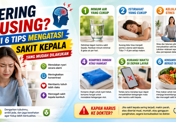 6 Tips Efektif Mengurangi Pusing dan Sakit Kepala Sehari-hari