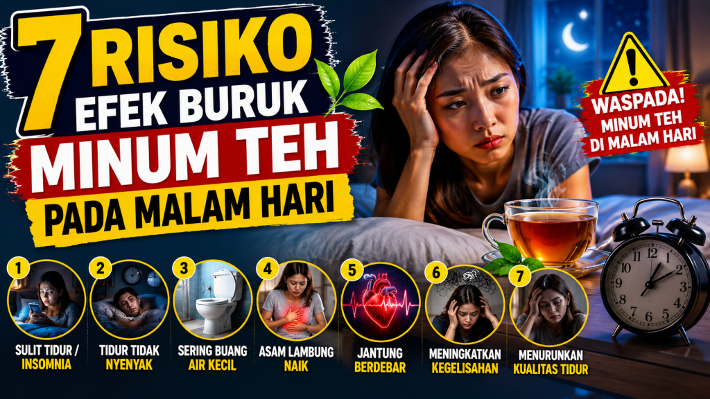 7 Bahaya Minum Teh Terlalu Dekat dengan Waktu Tidur