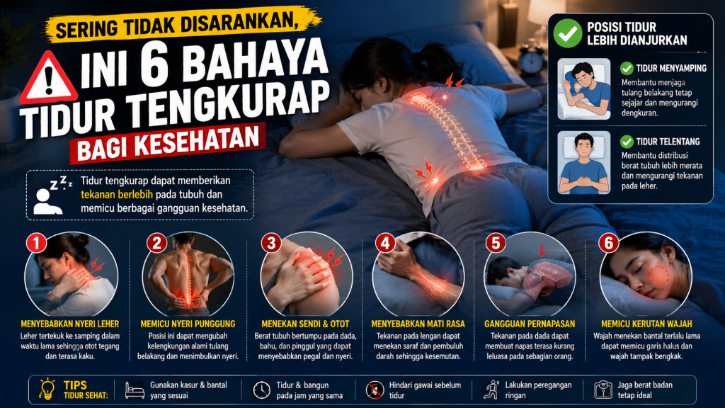 Tidur Tengkurap Ternyata Punya Risiko, Ini 6 Dampaknya bagi Tubuh