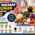 makanan penyebab gas di perut