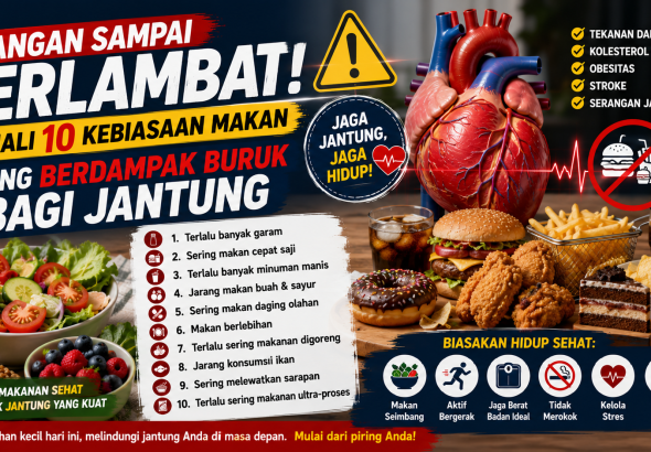 kebiasaan makan yang berdampak buruk bagi jantung
