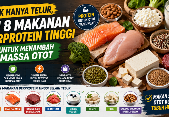 makanan berprotein tinggi untuk menambah massa otot