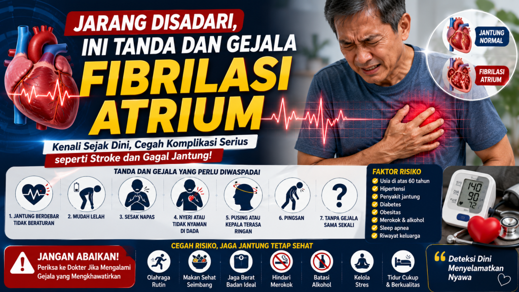 Fibrilasi Atrium: Penyebab, Gejala, dan Cara Mengenalinya Sejak Awal