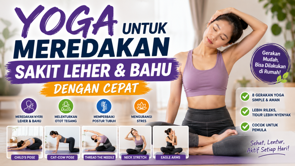 Yoga untuk meredakan sakit leher dan bahu