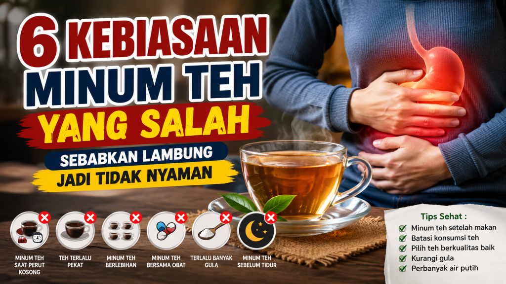 kebiasaan minum teh yang salah
