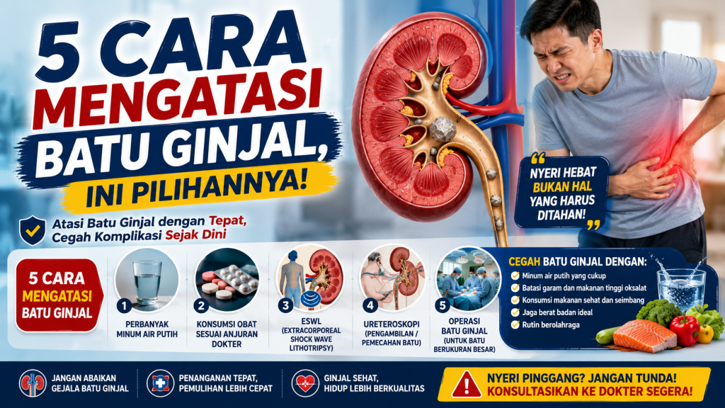 cara mengatasi batu ginjal