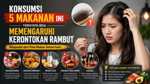 makanan penyebab rambut rontok
