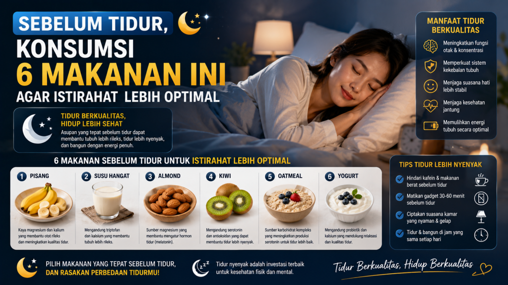 makanan sebelum tidur
