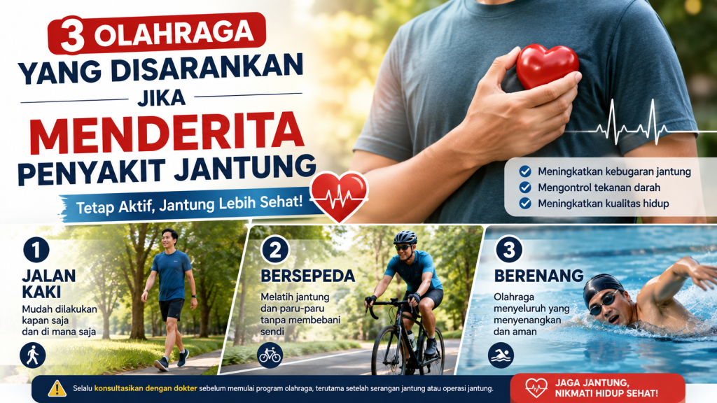 Jangan Takut Bergerak, Ini 3 Olahraga yang Disarankan untuk Penderita Penyakit Jantung