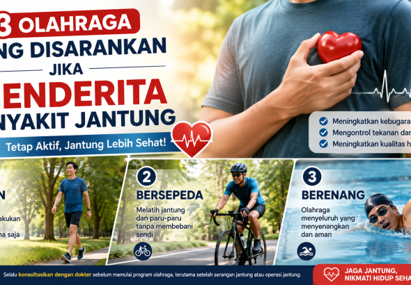 Jangan Takut Bergerak, Ini 3 Olahraga yang Disarankan untuk Penderita Penyakit Jantung