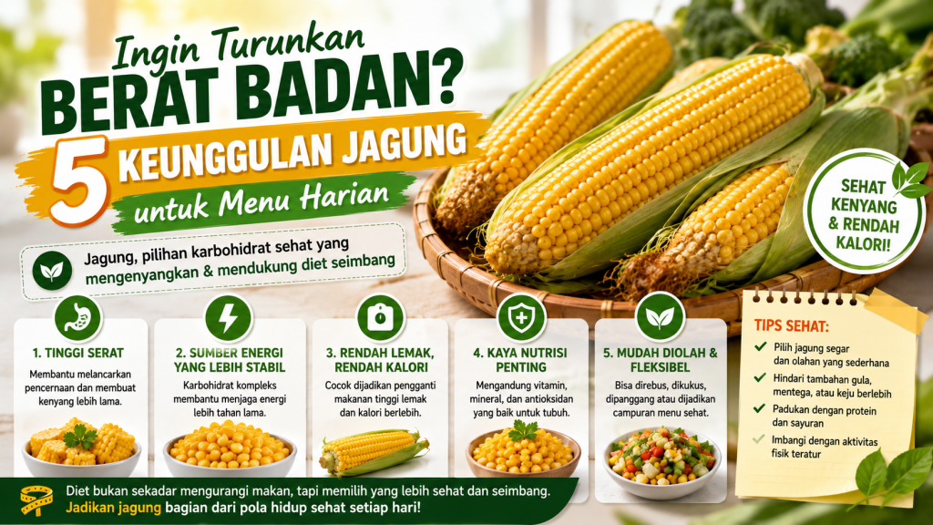 keunggulan jagung untuk menurunkan berat badan