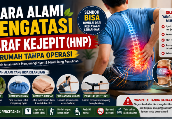 cara alami mengatasi saraf kejepit HNP