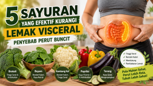 sayuran untuk mengurangi lemak visceral