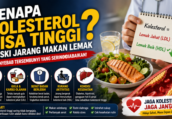 kolesterol tinggi meski jarang makan lemak