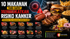 makanan yang meningkatkan risiko kanker
