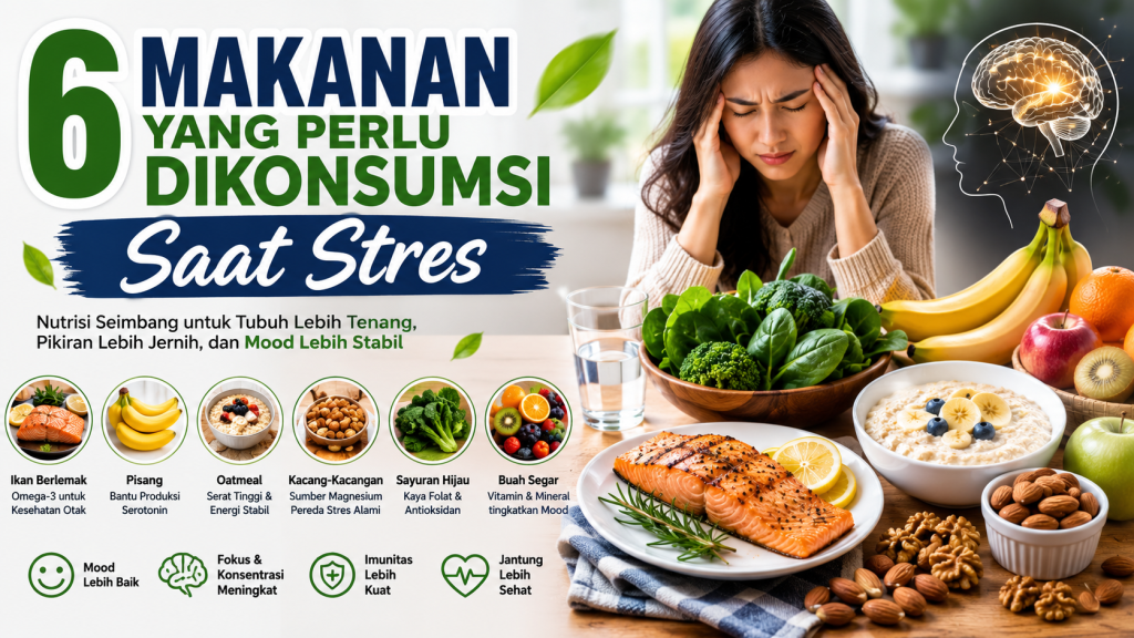 makanan untuk mengurangi stres