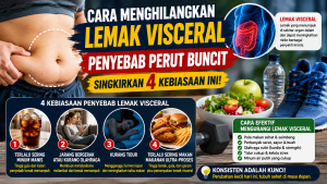 cara menghilangkan lemak visceral