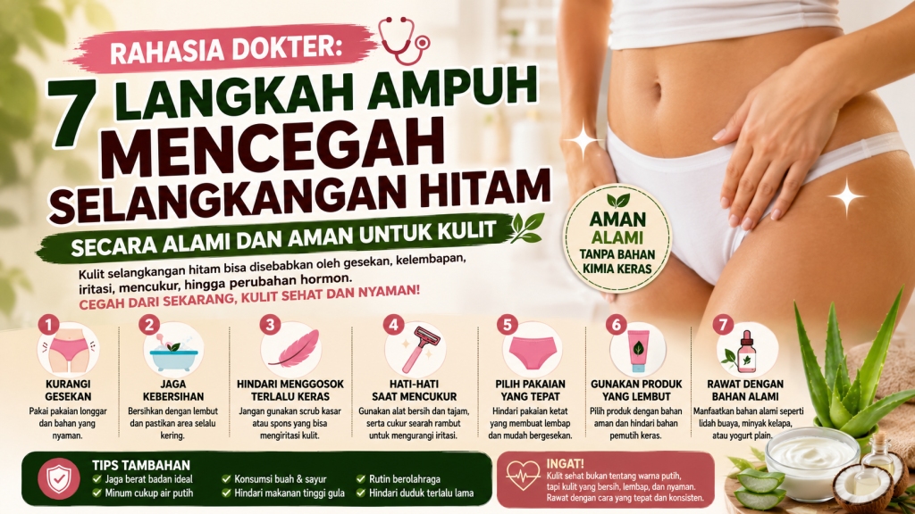cara mencegah selangkangan hitam