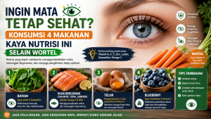 Ingin Mata Tetap Sehat? Konsumsi 4 Makanan Kaya Nutrisi Ini Selain Wortel