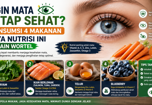 Ingin Mata Tetap Sehat? Konsumsi 4 Makanan Kaya Nutrisi Ini Selain Wortel