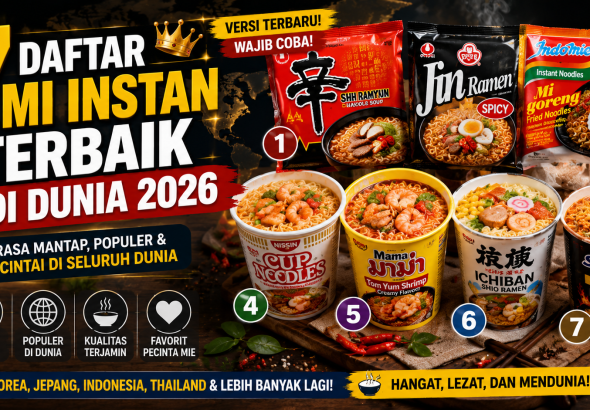 7 Mi Instan Premium Terbaik di Dunia 2026 yang Layak Dicicipi