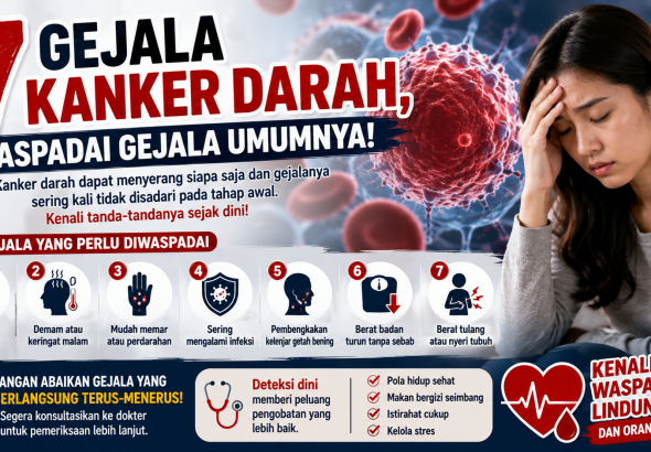 gejala kanker darah
