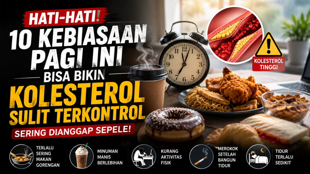 Hati-Hati! 10 Kebiasaan Pagi Ini Bisa Bikin Kolesterol Sulit Terkontrol