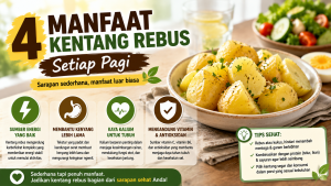 manfaat kentang rebus