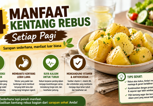 manfaat kentang rebus