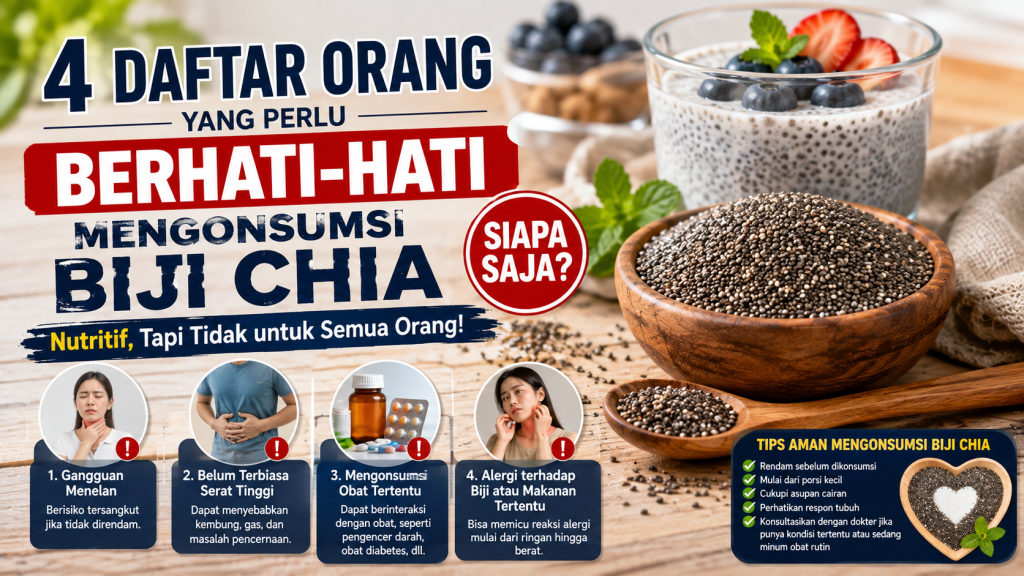 orang yang perlu berhati-hati mengonsumsi biji chia