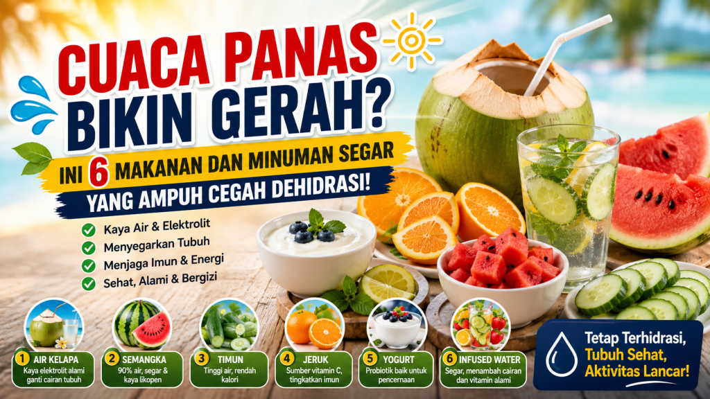 makanan dan minuman cegah dehidrasi