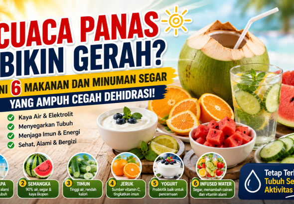 makanan dan minuman cegah dehidrasi