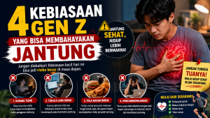 kebiasaan Gen Z yang membahayakan jantung
