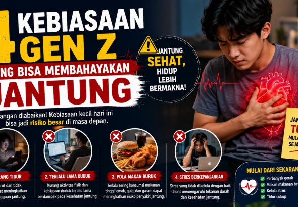 kebiasaan Gen Z yang membahayakan jantung