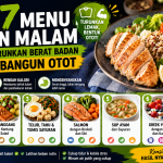 menu makan malam untuk menurunkan berat badan dan membangun otot