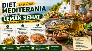lemak sehat Diet Mediterania