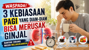 3 Kebiasaan Pagi yang Diam-diam Bisa Merusak Ginjal