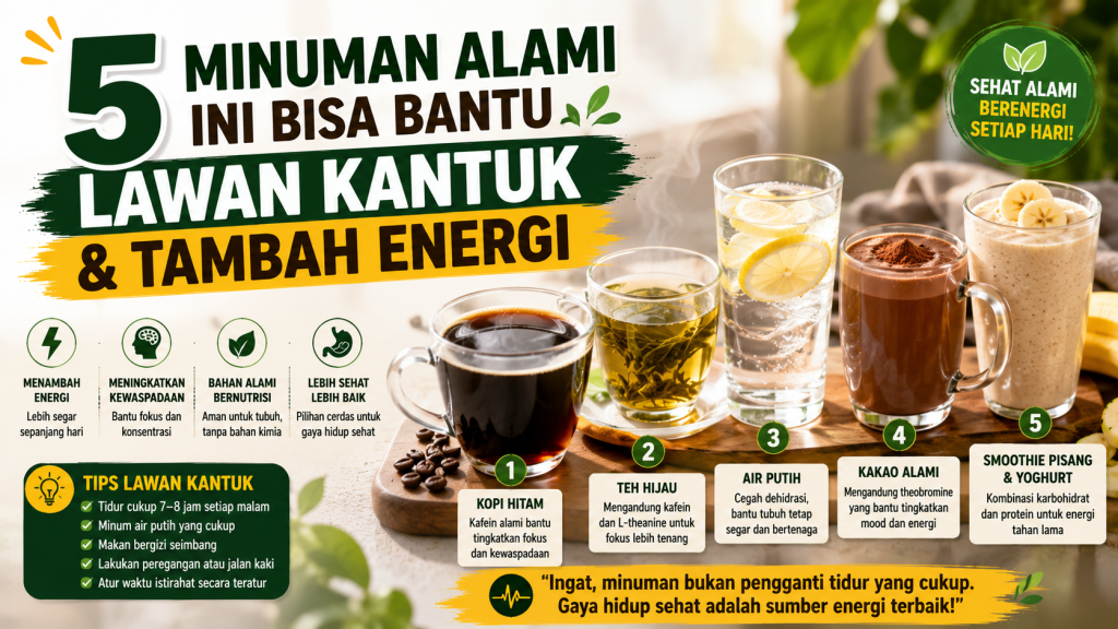 minuman alami untuk mengatasi kantuk